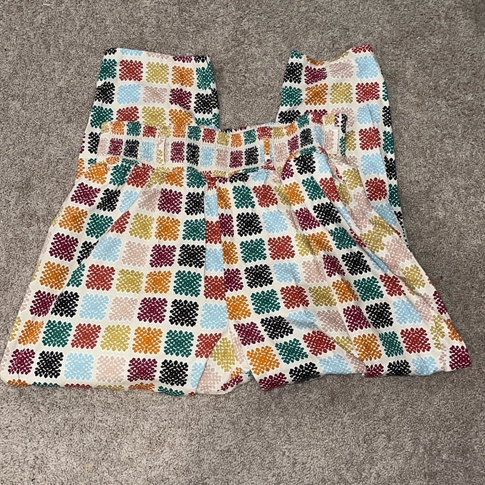 Lucy & Yak Multicolor Check Print Trousers